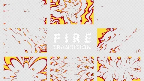 Hand drawn of 8 Fire transition colection set animation Stock Footage 304201812