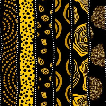 Hand drawn abstract african pattern ethnic background african style textile イラスト素材
