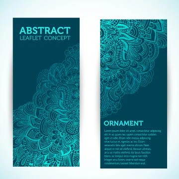 Hand drawn abstract background ornament illustration concept. Ve Illustrazione stock