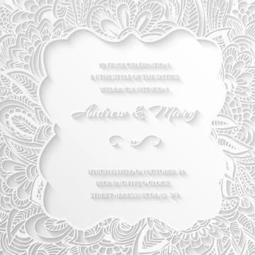 Hand drawn abstract background ornament illustration concept. Ve Stock Illustration