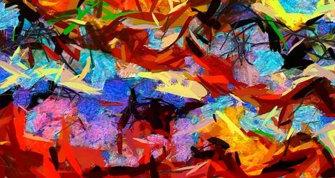 Hand drawn abstract background template for flyer, poster, banner, invitation Stock Illustration