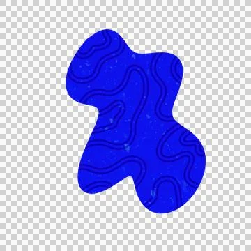 Hand Drawn Abstract Blob Foto stock
