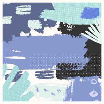 Hand Drawn Abstract Design Stock-Illustration