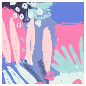 Hand Drawn Abstract Design Stock Illustration