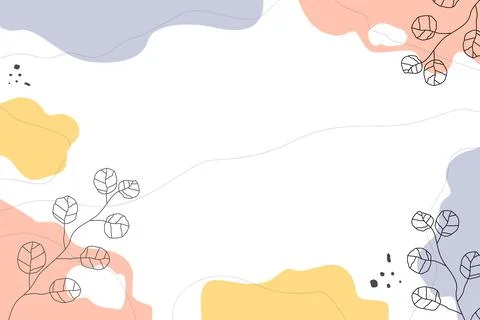 Hand drawn abstract doodle background illustration Stock Illustration