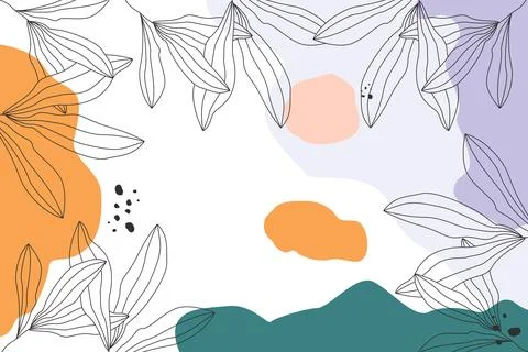 Hand drawn abstract doodle background illustration Stock Illustration
