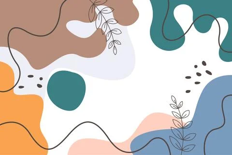 Hand drawn abstract doodle background illustration Illustrazione stock