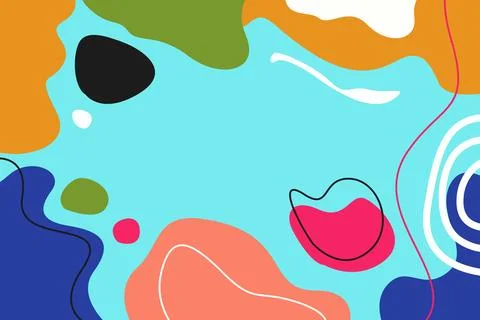 Hand drawn abstract doodle background illustration Stock Illustration