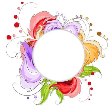 Hand drawn abstract flowers Stock Illustration