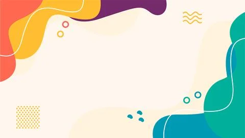 Hand drawn abstract fluid background Stock Illustration