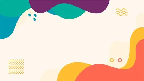 Hand drawn abstract fluid background Stock Illustration