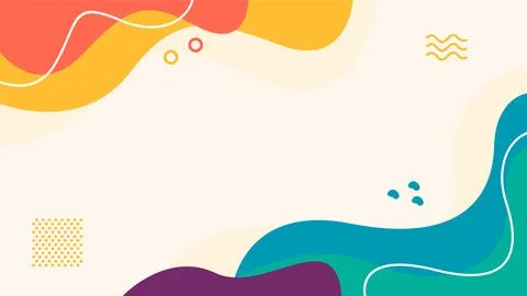 Hand drawn abstract fluid background Stock Illustration
