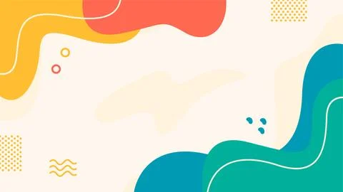 Hand drawn abstract fluid background Stock Illustration