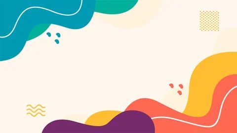 Hand drawn abstract fluid background Stock Illustration