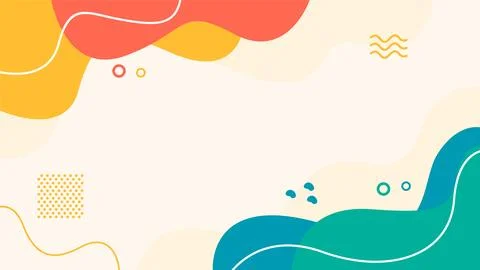 Hand drawn abstract fluid background Stock Illustration