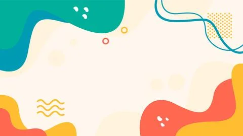 Hand drawn abstract fluid background Stock Illustration