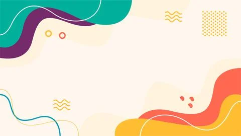 Hand drawn abstract fluid background Stock Illustration