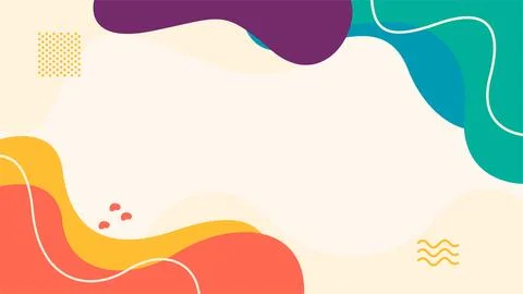 Hand drawn abstract fluid background Stock Illustration