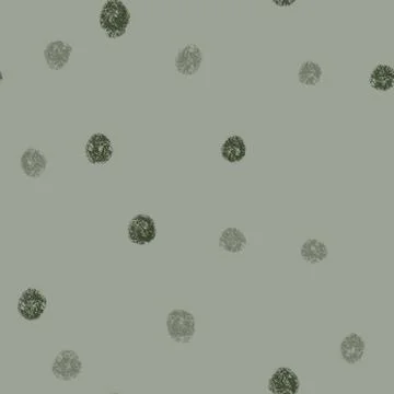 Hand drawn abstract geometric seamless pattern with polka dot dotted blob Illustrazione stock