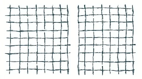 Hand drawn abstract grid background with repeating line pattern, seamless l.. Stock Footage 342044782
