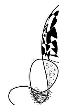 Hand Drawn Abstract Image Stock Illustration