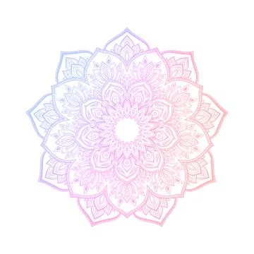 Hand drawn abstract mandala design. Vector oriental round pattern. Coloring book 스톡 일러스트