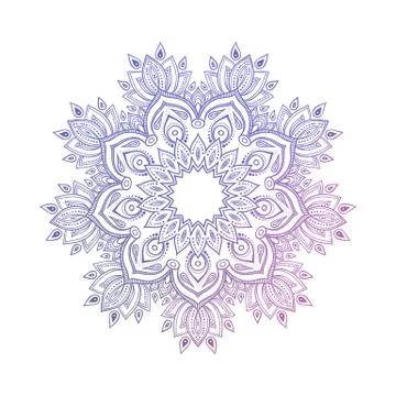Hand drawn abstract mandala design. Vector oriental round pattern. Coloring book 스톡 일러스트