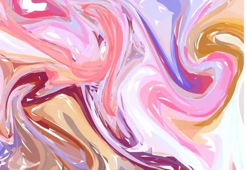 Hand drawn abstract marble texture. Beautiful background. Handmade with liqui Stock Illustration