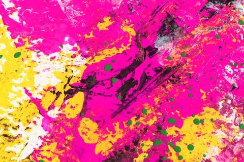 Hand drawn abstract multicolored acrylic texture. Stock Illustration