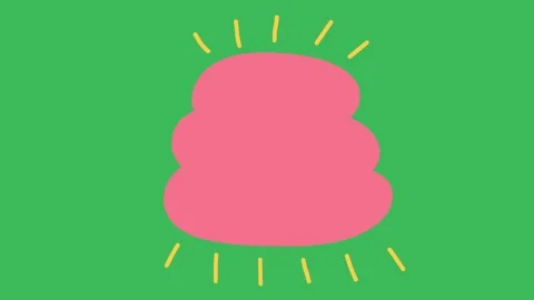 Hand-Drawn Abstract Organic Speech Bubble 2D Animation | Fluid Text Box Shape  Video stock 333046208