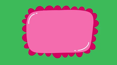 Hand-Drawn Abstract Organic Speech Bubble 2D Animation | Fluid Text Box Shape  Video stock 333046213