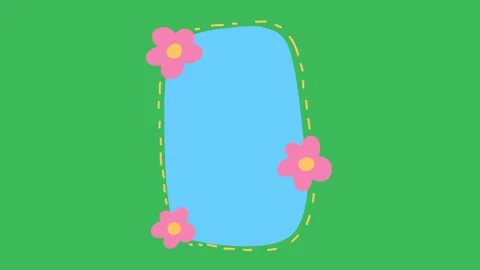 Hand-Drawn Abstract Organic Speech Bubble 2D Animation Video stock 333046220
