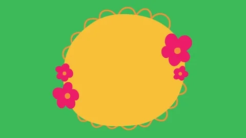 Hand-Drawn Abstract Organic Speech Bubble 2D Animation Video stock 333046238