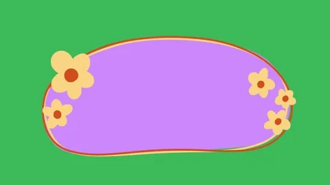 Hand-Drawn Abstract Organic Speech Bubble 2D Animation Video stock 333046261