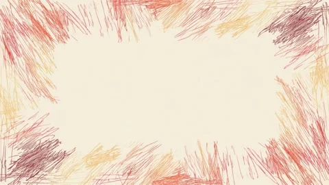 Hand drawn abstract scribble border frame with copy space text overlay seam.. Stock Footage 342045040