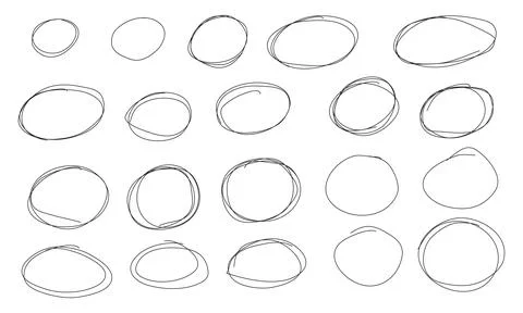 Hand drawn abstract scribble doodle with white background Stock Illustration