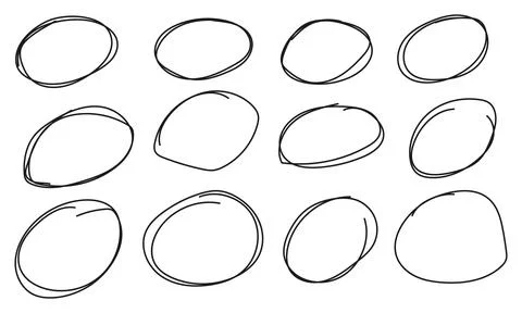 Hand drawn abstract scribble doodle Illustrazione stock