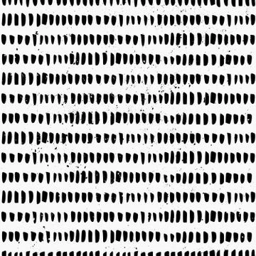 Hand Drawn Abstract Seamless Pattern Stock Illustration