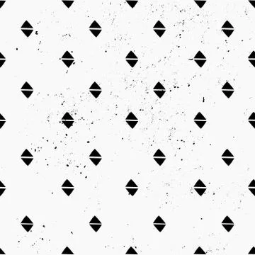 Hand Drawn Abstract Seamless Pattern Stock Illustration