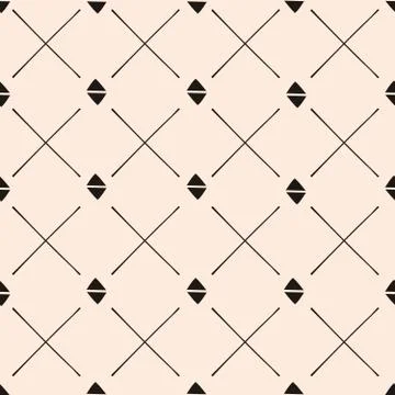 Hand Drawn Abstract Seamless Pattern Illustrazione stock