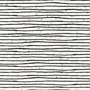 Hand Drawn Abstract Seamless Pattern Stock Illustration