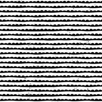 Hand Drawn Abstract Seamless Pattern Stock Illustration