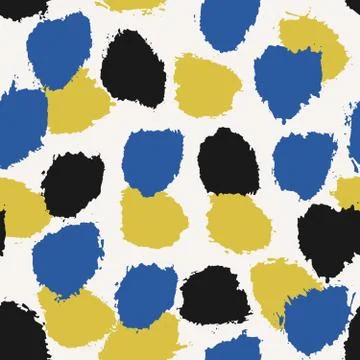 Hand Drawn Abstract Seamless Pattern Stock Illustration