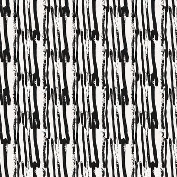 Hand Drawn Abstract Seamless Pattern Stock Illustration