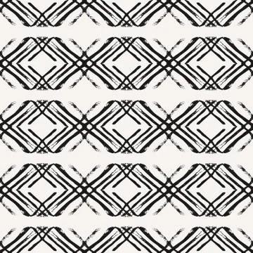 Hand Drawn Abstract Seamless Pattern Stock-Illustration