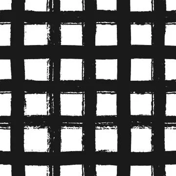 Hand Drawn Abstract Seamless Pattern Stock Illustration