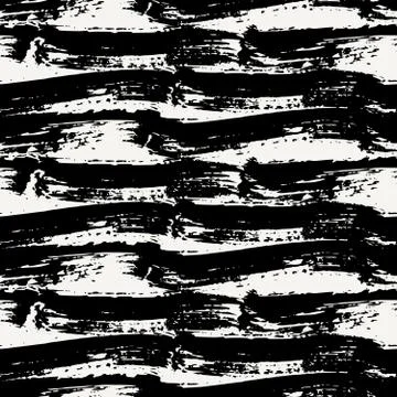 Hand Drawn Abstract Seamless Pattern Stock Illustration