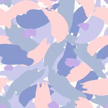 Hand Drawn Abstract Seamless Pattern Stock Illustration