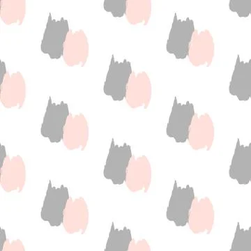 Hand Drawn Abstract Seamless Pattern Stock Illustration