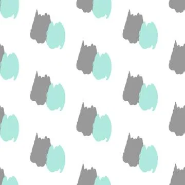 Hand Drawn Abstract Seamless Pattern Stock Illustration